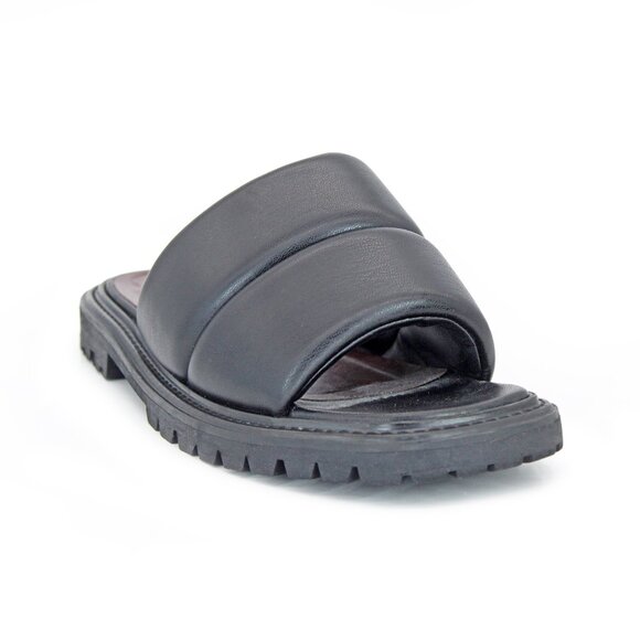 Staud Astro Padded Vegan Leather Slides - Picture 2 of 9